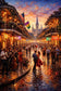 Bourbon Street New Orleans City Life Wall Art Poster | Portrait