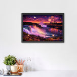 Niagara Falls Illuminated Twilight Wall Art Poster | Landscape
