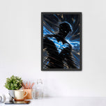 Nightwing Electric Shadow Wall Art Poster | Portrait