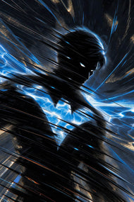 Nightwing Electric Shadow Wall Art Poster | Portrait