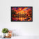 Central Park New York Sunset Blaze Wall Art Poster | Landscape