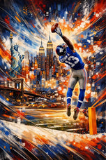 Odell Beckham Jr. New York Giants NFL Wall Art Poster | Portrait