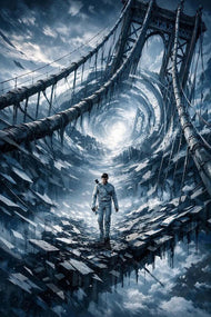 Oblivion Cinematic Abstract Wall Art Poster | Portrait