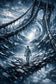Oblivion Cinematic Abstract Wall Art Poster | Portrait