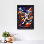 Shohei Ohtani Los Angeles Dodgers Skyline Wall Art Poster | Portrait