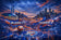 Oklahoma City Thunder NBA Skyline Wall Art Poster | Landscape