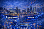 Orlando Magic NBA Skyline Wall Art | Landscape