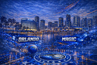 Orlando Magic NBA Skyline Wall Art | Landscape