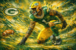 Micah Parsons Green Bay Packers NFL Wall Art Poster | Landscape