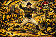 Paul Skenes Pittsburgh Pirates MLB Wall Art Poster | Landscape