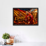 Pedri Spain World Cup Wall Art Poster | Landscape