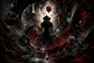Pennywise Derry's Dark Reflection Wall Art Poster | Landscape