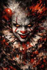 Pennywise IT Cinematic Horror Wall Art Poster | Portrait