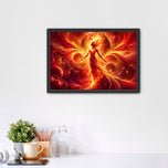 Phoenix Flame of Rebirth Wall Art Poster | Landscape