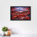 Portland Trail Blazers Skyline Wall Art Poster | Landscape