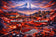Portland Trail Blazers Skyline Wall Art Poster | Landscape