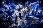 Dak Prescott Dallas Cowboys Cityscape Wall Art Poster | Landscape