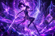 Psylocke The Psychic Blade Wall Art Poster | Landscape