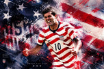 Christian Pulisic USA World Cup Wall Art Poster | Landscape