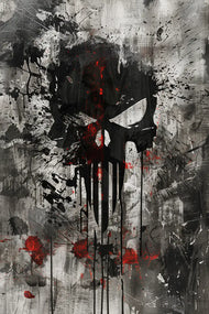 Punisher Skull Emblem Wall Art Poster | Portrait