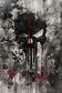 Punisher Skull Emblem Wall Art Poster | Portrait
