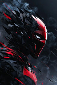 Red Hood Vigilante Wall Art Poster | Portrait