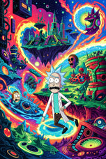 Rick and Morty Multiverse Wall Art Poster | Portrait