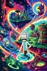Rick and Morty Multiverse Wall Art Poster | Portrait