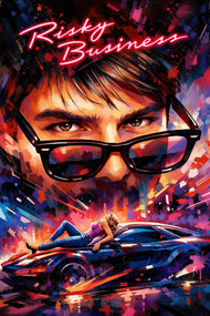 Risky Business Cinematic Abstract Wall Art Poster | Portrait
