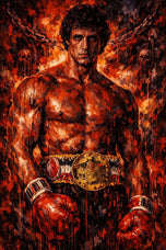 Rocky Balboa Cinematic Wall Art Poster | Portrait