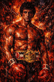 Rocky Balboa Cinematic Wall Art Poster | Portrait