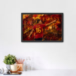 Rodri Spain World Cup Wall Art Poster | Landscape