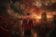 Cristiano Ronaldo Portugal World Cup Final Journey Wall Art Poster | Landscape