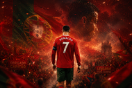 Cristiano Ronaldo Portugal World Cup Eternal Legacy Wall Art Poster | Landscape