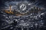 San Antonio Spurs NBA Skyline Wall Art Poster | Landscape