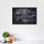 San Antonio Spurs NBA Skyline Wall Art Poster | Landscape
