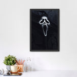Scream in a Fractured Horror Flow Wall Art Poster | Portrait