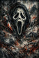 Scream Ghostface Cinematic Horror Wall Art Poster | Portrait