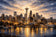 Seattle Washington City Skyline Wall Art Poster | Landscape