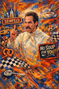 Soup Nazi Seinfeld Cinematic Wall Art Poster | Portrait