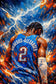 Shai Gilgeous-Alexander Oklahoma City Thunder NBA Wall Art Poster | Portrait
