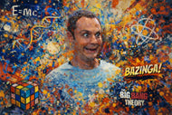 Sheldon Cooper Big Bang Theory Cinematic Wall Art Poster | Landscape