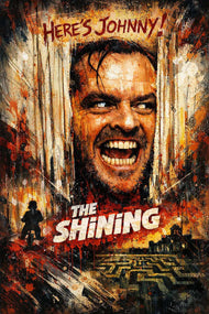 Jack Torrance The Shining Cinematic Horror Wall Art Poster | Portrait