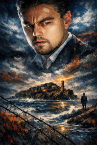 Shutter Island Cinematic Wall Art Poster | Portrait