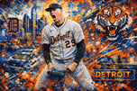 Tarik Skubal Detroit Tigers MLB Wall Art Poster | Landscape
