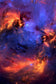 Ethereal Fusion - Cosmic Nebula Abstract Space Portrait Wall Art