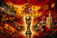 Spain FIFA World Cup Wall Art Poster | Landscape