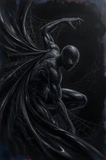 Black Suit Spiderman Wall Art Poster | Portrait