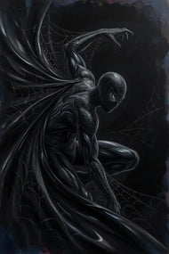 Black Suit Spiderman Wall Art Poster | Portrait