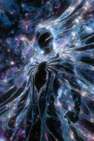 Cosmic Spiderman Wall Art Poster | Portrait